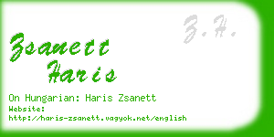 zsanett haris business card